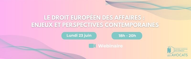 Droit européen des affaires 