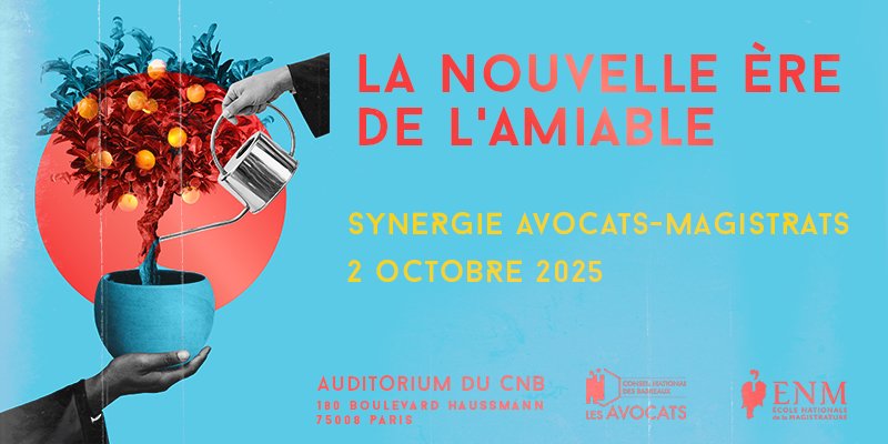 Bannière colloque Nouvelle ère de l'amiable