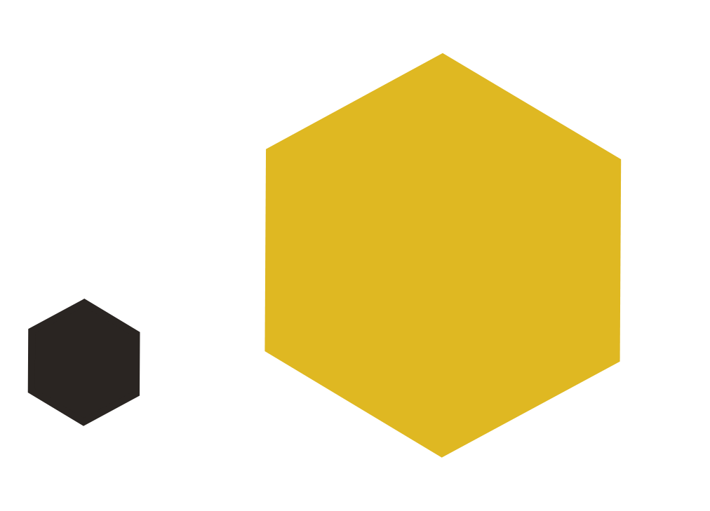 hexagones noir-jaune