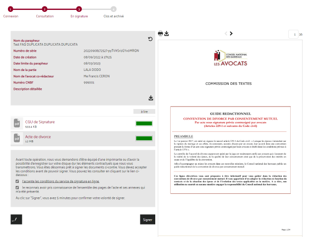 CNB FAQ e-DCM Cle avocat 1