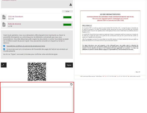 CNB FAQ e-DCM Signature manuscrite Parties 3