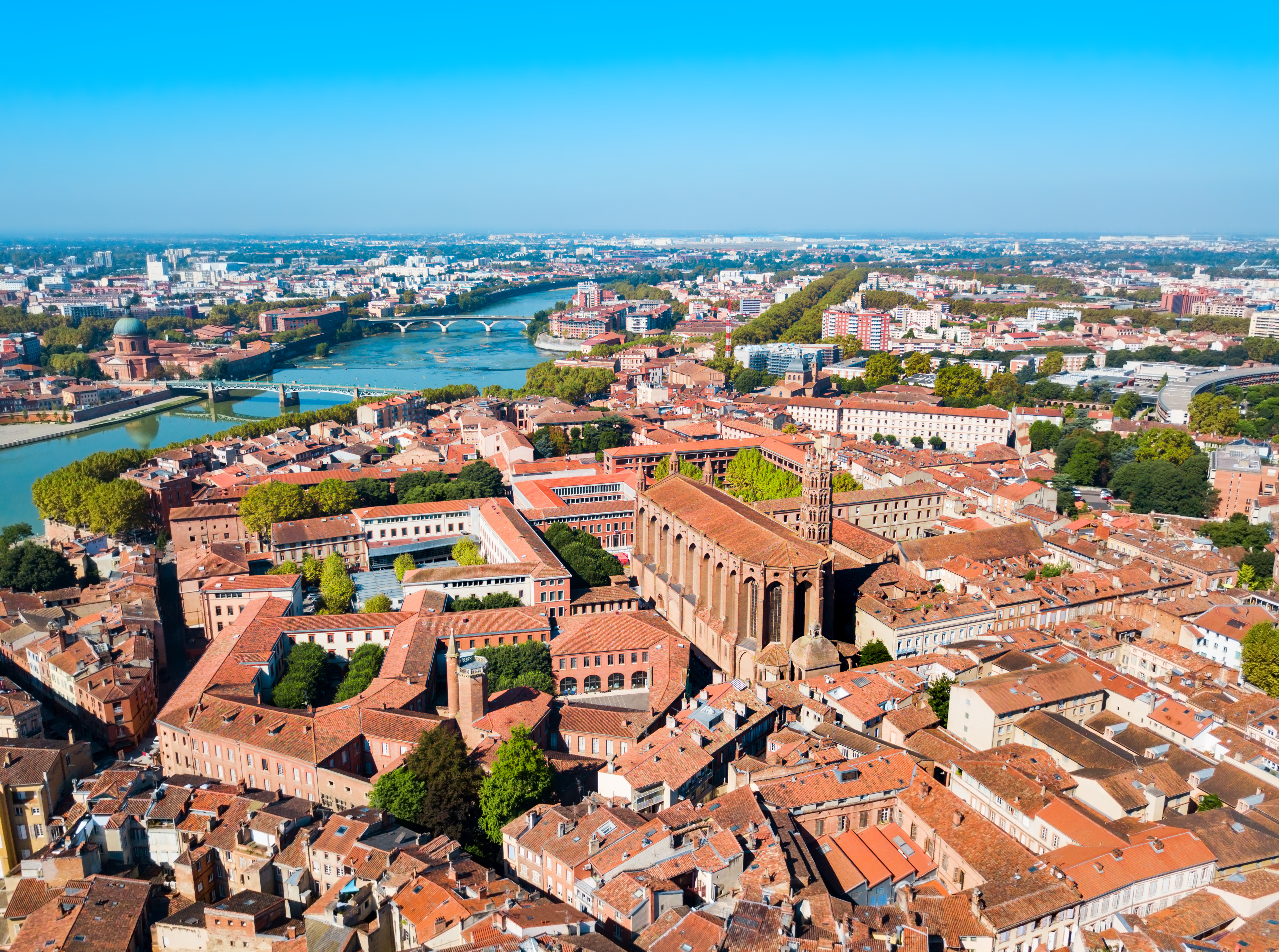 Vue de la ville de Toulouse