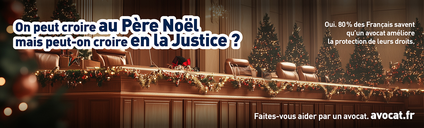 Tribunal aux couleurs de Noël 